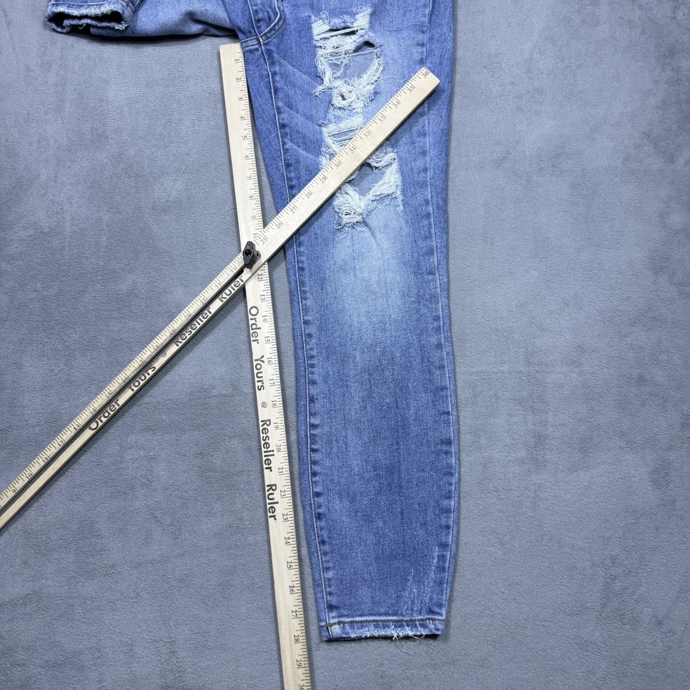 Judy Blue Light Blue High-Rise Distressed Jeans - Picture 10 of 10
